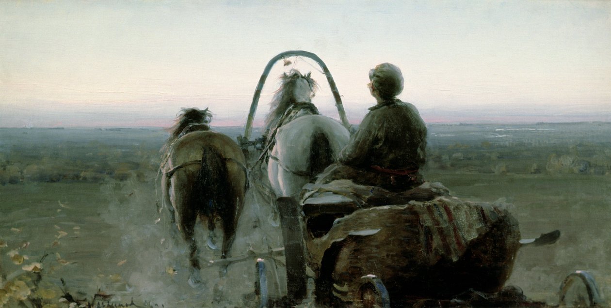 Återresan, 1896 av Abram Efimovich Arkhipov