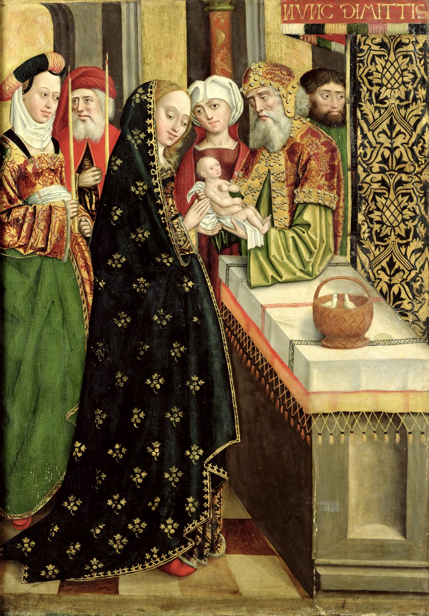 Framställningen i templet, från kupolaltaret, 1499 (tempera på panel) av Absolon Stumme