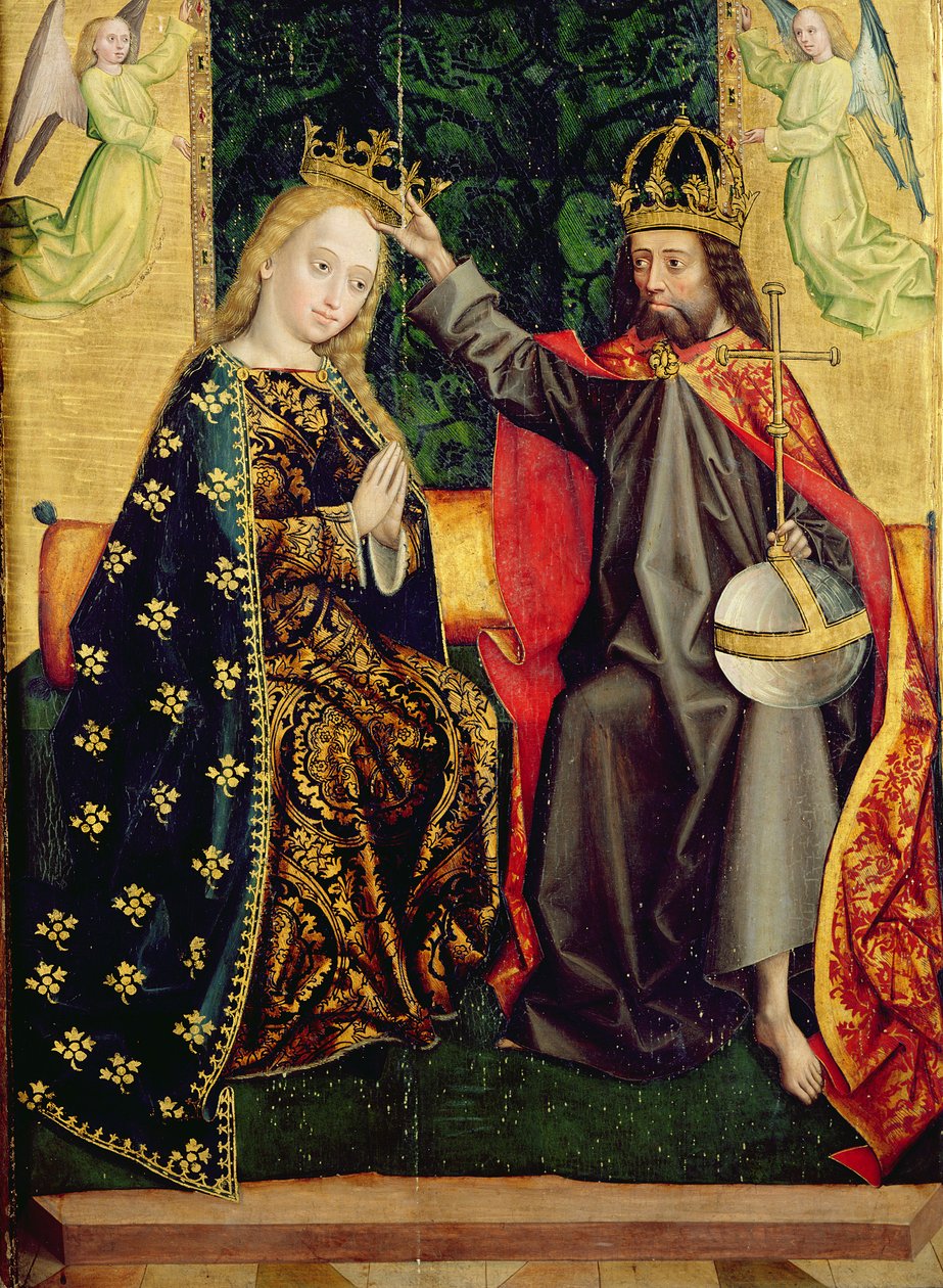 The Virgin Enthroned, från kupolaltaret, 1499 (tempera på panel) av Absolon Stumme