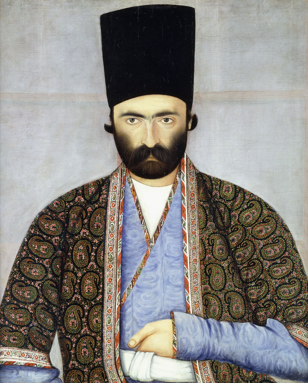 Porträtt av F "Imad Al-Dawla, Imam Quli Khan, ca 1855-1860 av Abul Hassan Ghaffari