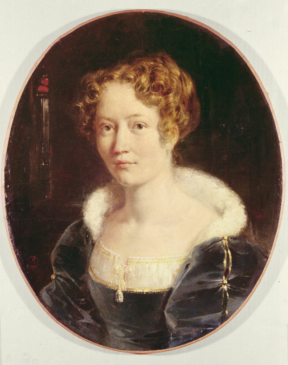 Porträtt av Laure Deveria, ca 1827 av Achille Devéria