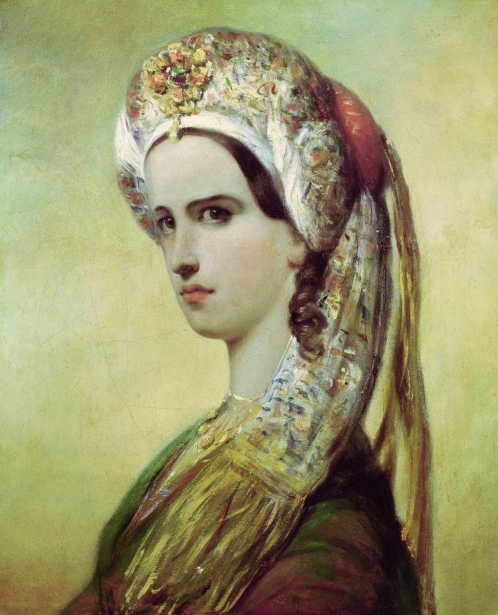 Porträtt av Rachel (1821-58) av Achille Devéria