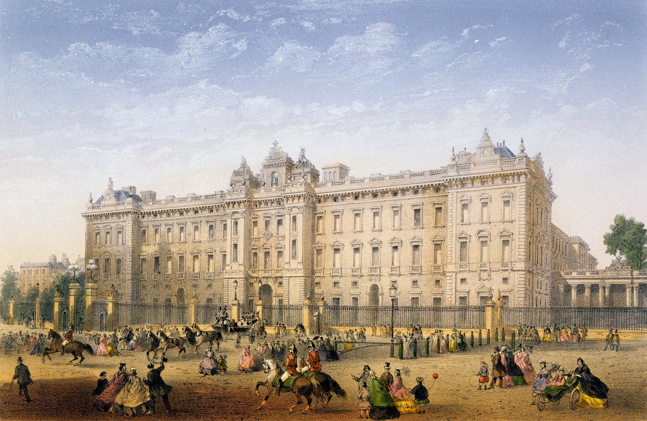 Buckingham Palace, ca 1862 av Achille Louis Martinet