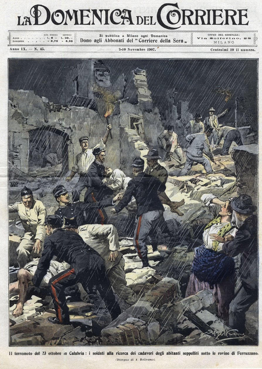 Jordbävning den 23 oktober av Achille Beltrame