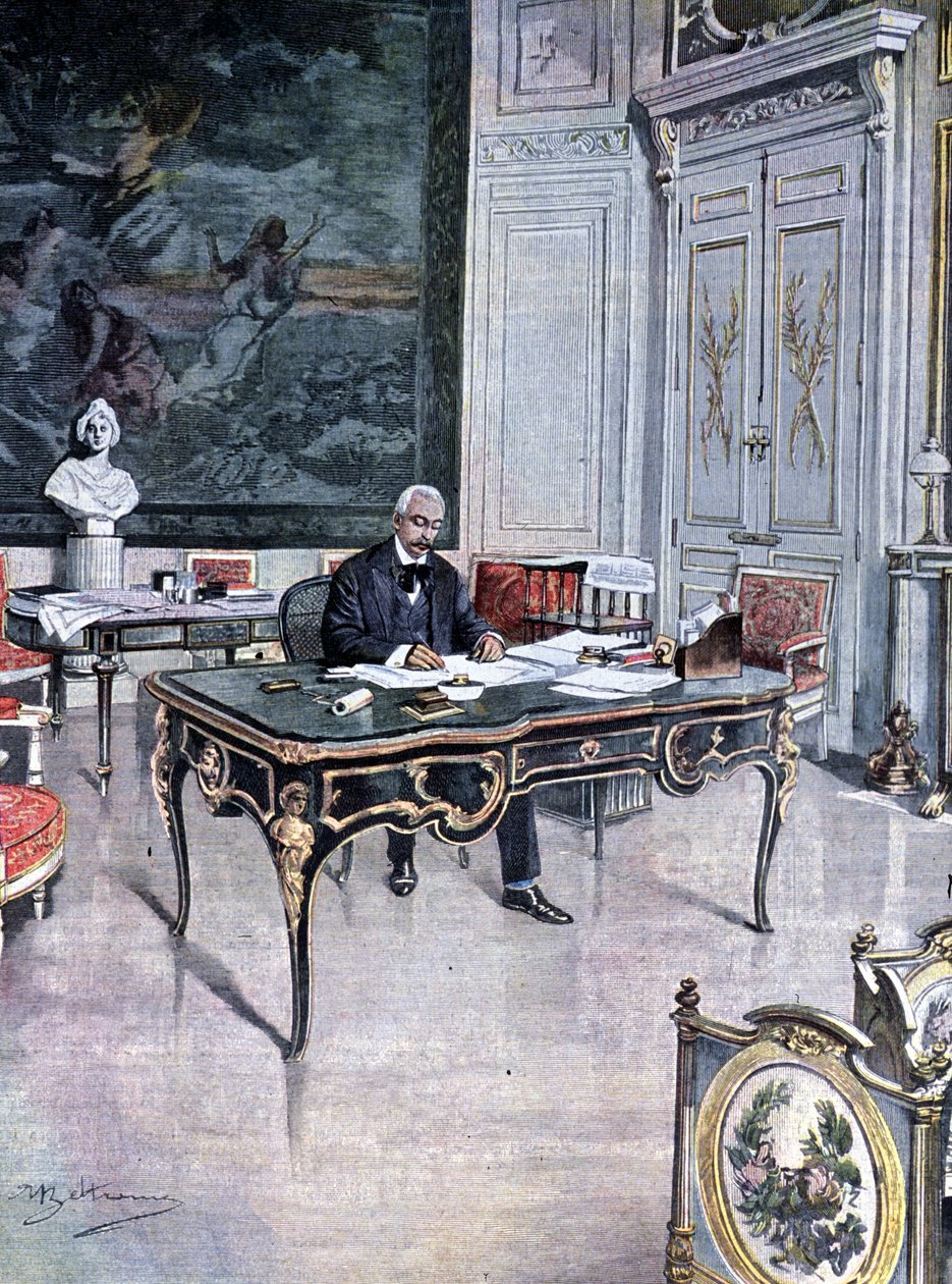 Frankrikes president Félix Faure 1899 Illustration av Achille Beltrame av Achille Beltrame