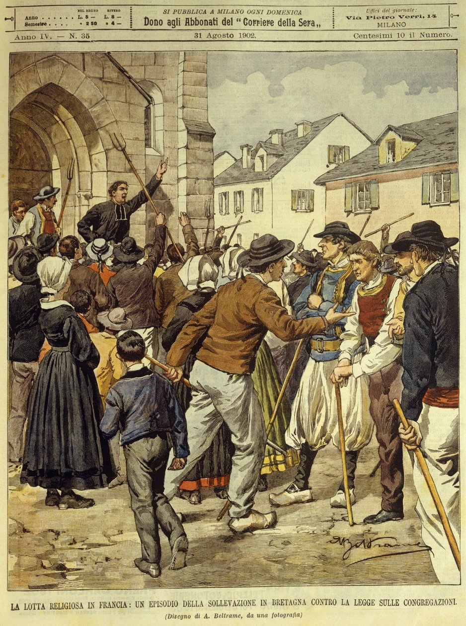 Religiös kamp i Frankrike, 13 april av Achille Beltrame