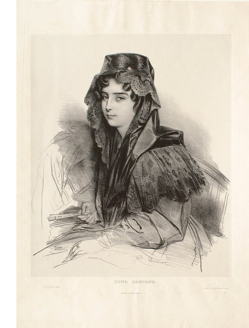 Dona Damiana av Achille Devéria