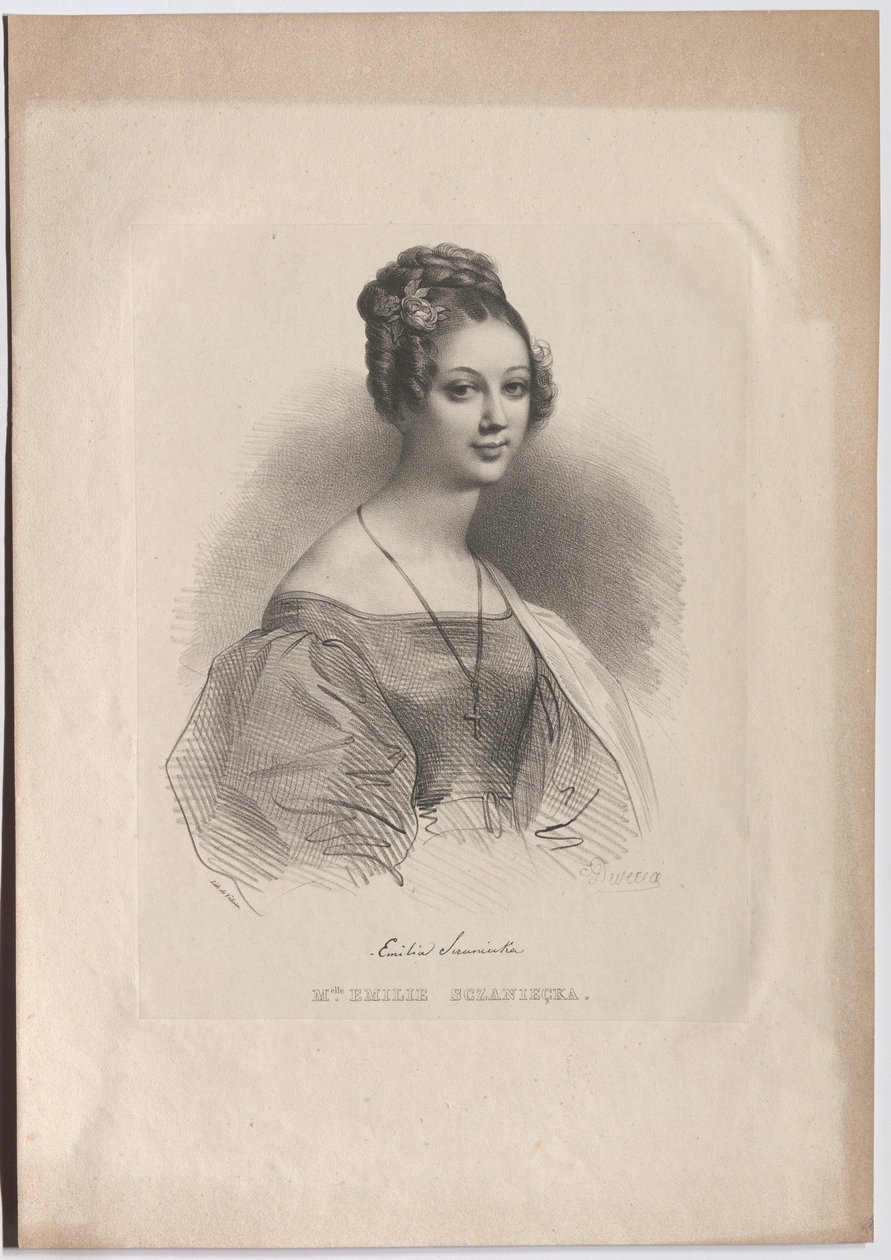 Fröken Emilie Sczaniecka av Achille Devéria