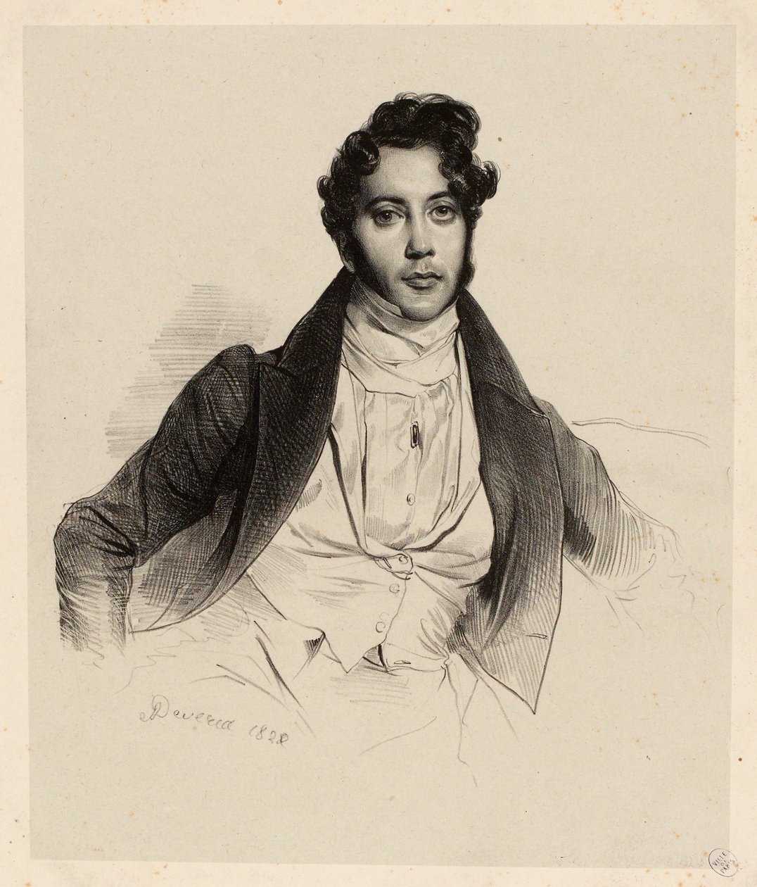 Porträtt av James Parry av Achille Devéria