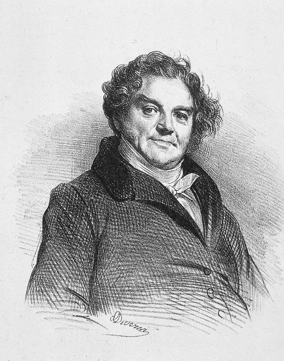 Porträtt av Vidocq av Achille Devéria av Achille Devéria