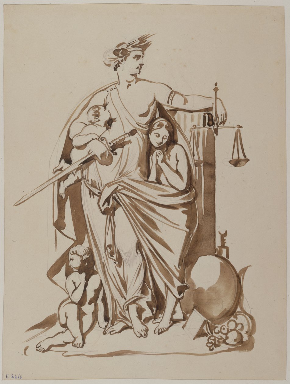Republiken 1848 av Achille Devéria