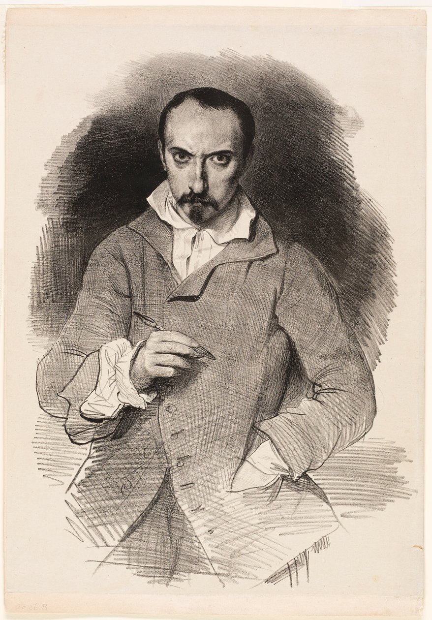 Självporträtt av Achille Devéria