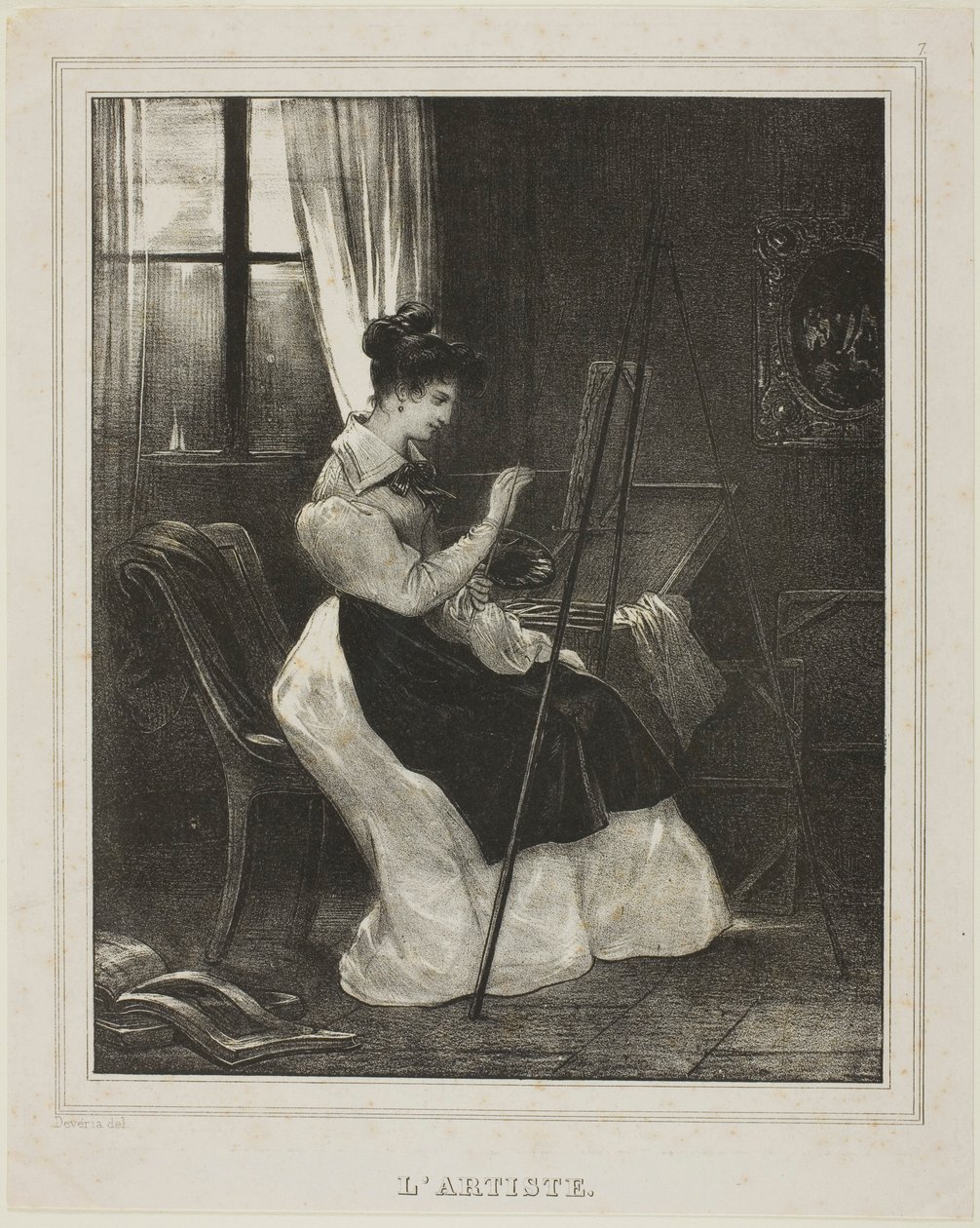 Konstnären av Achille Devéria