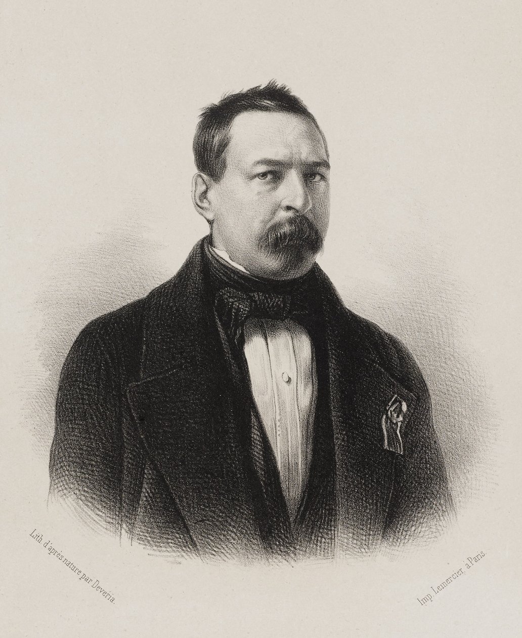 Nationalförsamlingen, galleriet för folkets representanter - Toussaint Bravard av Achille Devéria