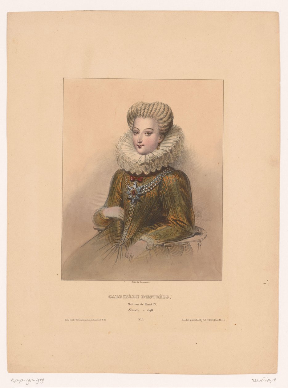 Porträtt av Gabrielle d