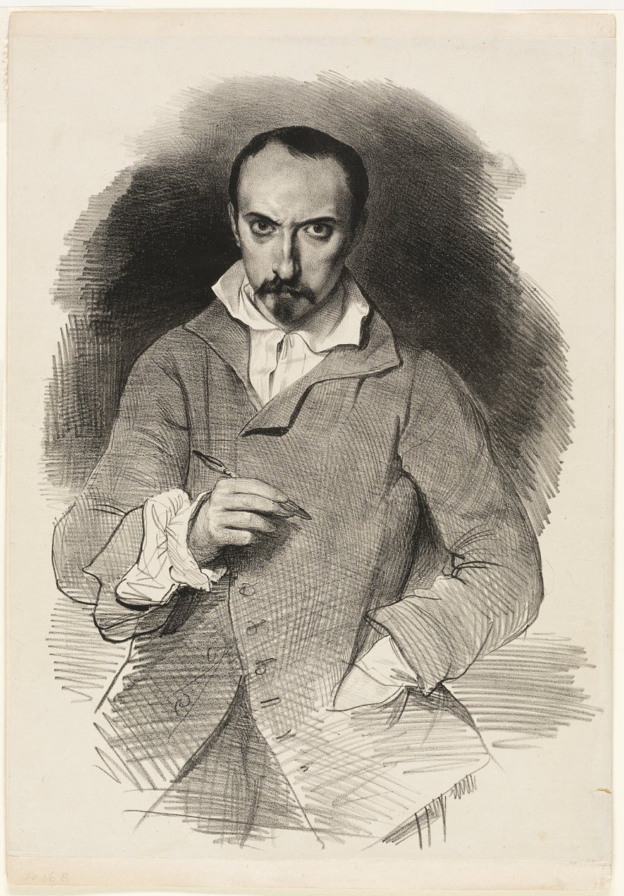 Självporträtt av Achille Devéria
