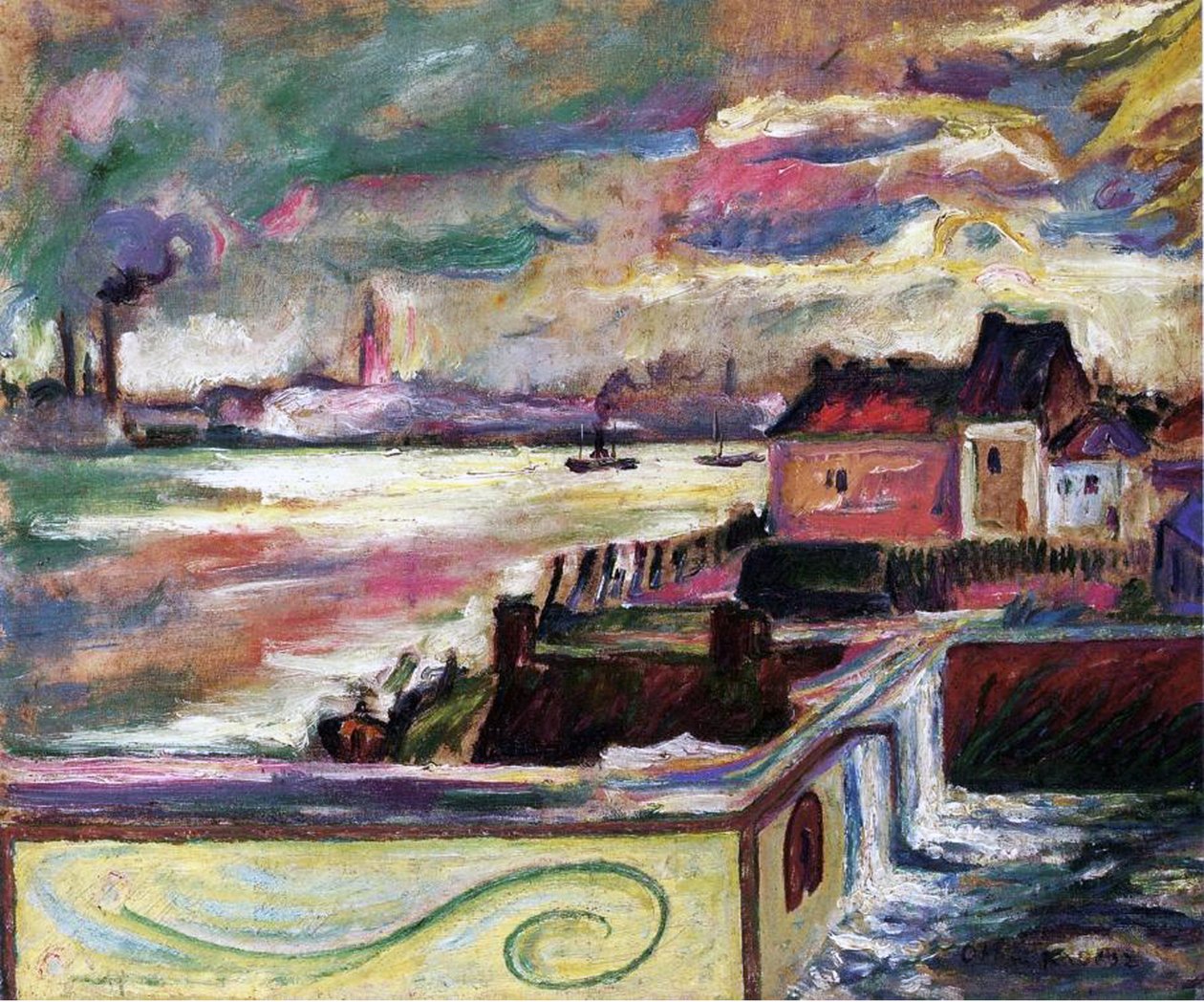 Antwerpen, c.1906 (olja på duk) av Achille Emile Othon Friesz