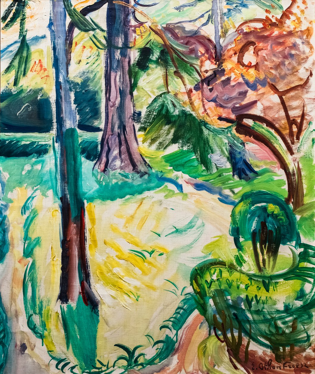 Trädgård vid Honfleur av Achille Emile Othon Friesz