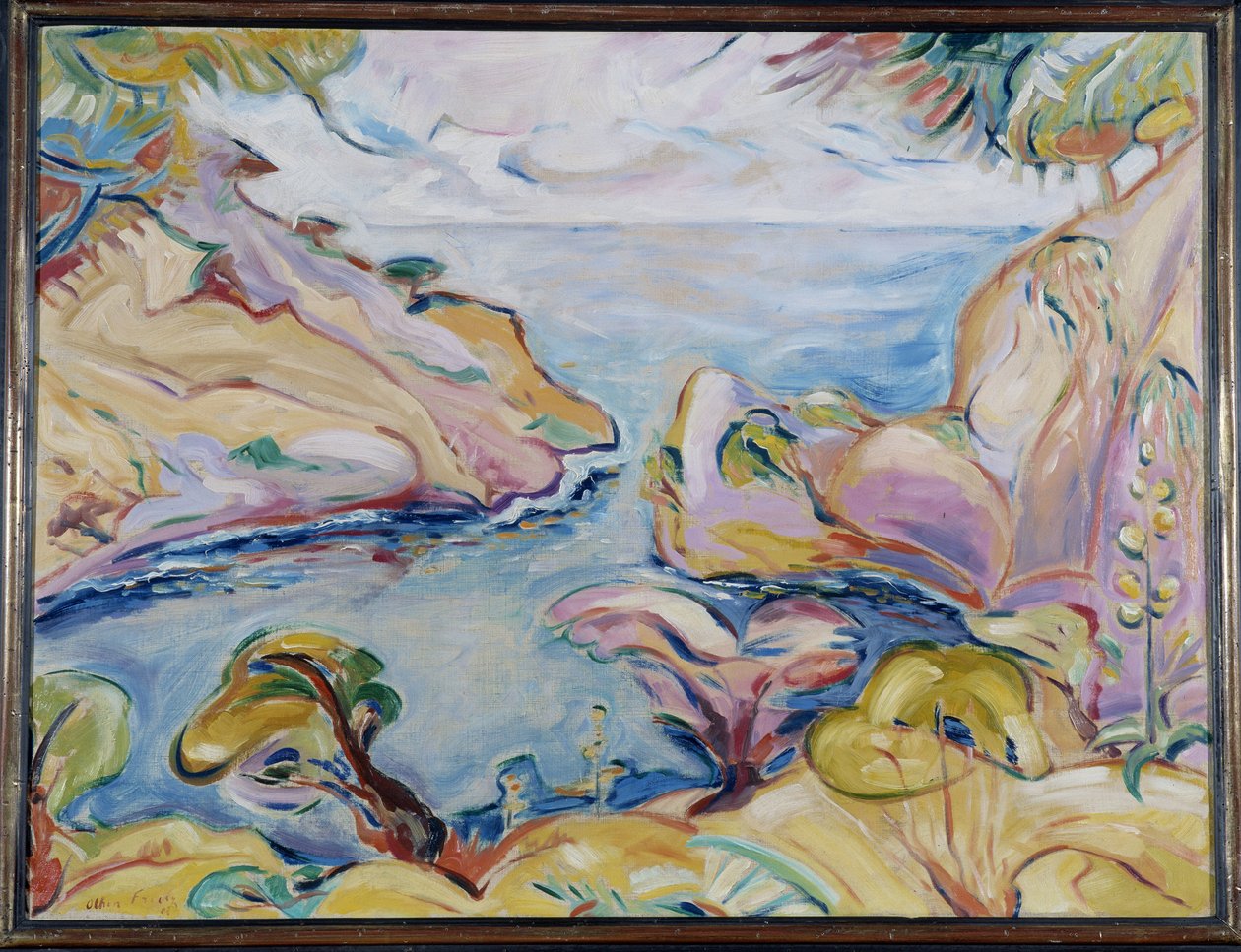 Calanque of Figuerolles i La Ciotat Achille-Emile (Achille Emile) Othon Friesz (1879-1949) 1907 Obligatoriskt omnämnande: Samling av stiftelsen Provence-hälsningar, Marseille av Achille Emile Othon Friesz
