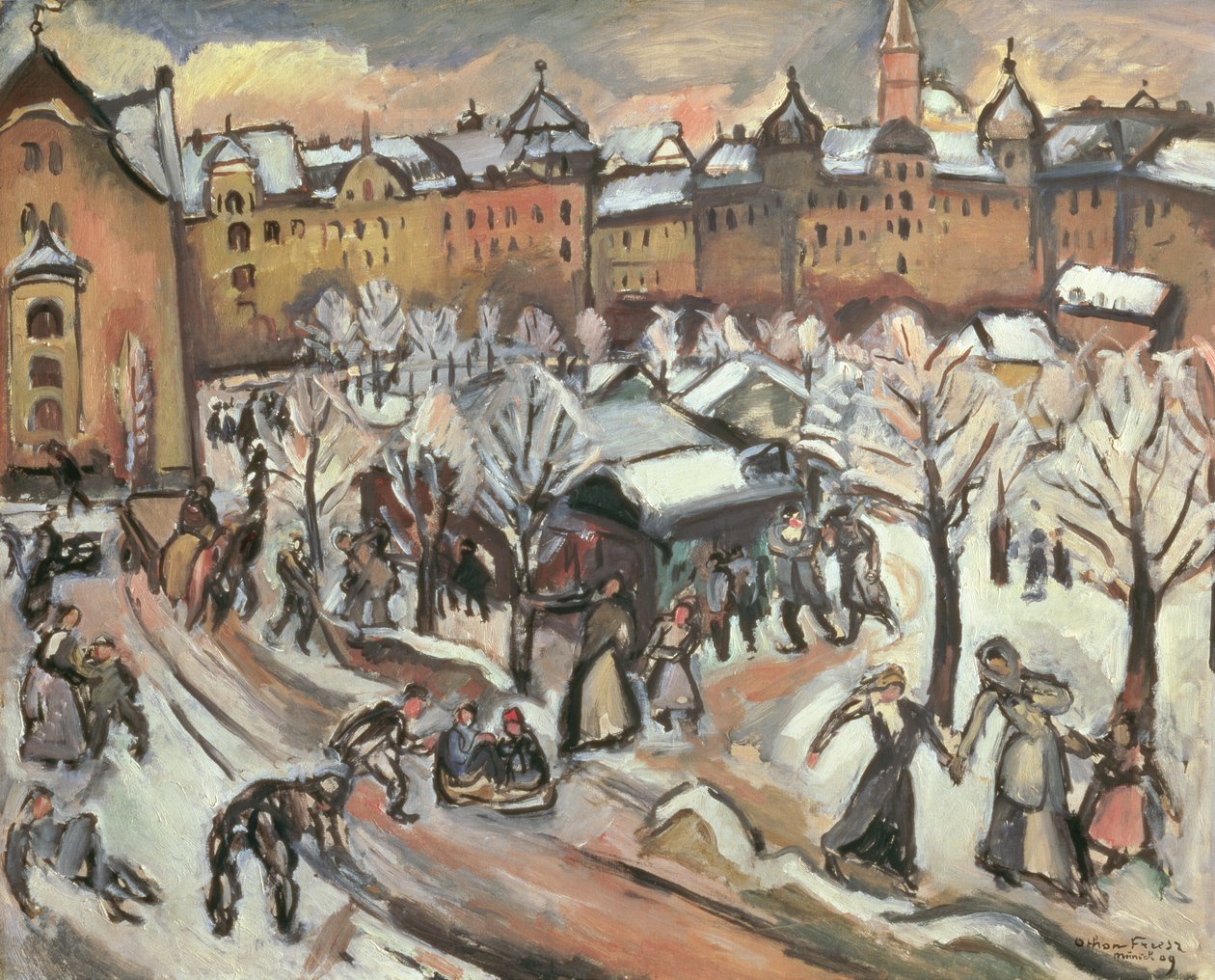 ミュンヘンの雪 av Achille Emile Othon Friesz