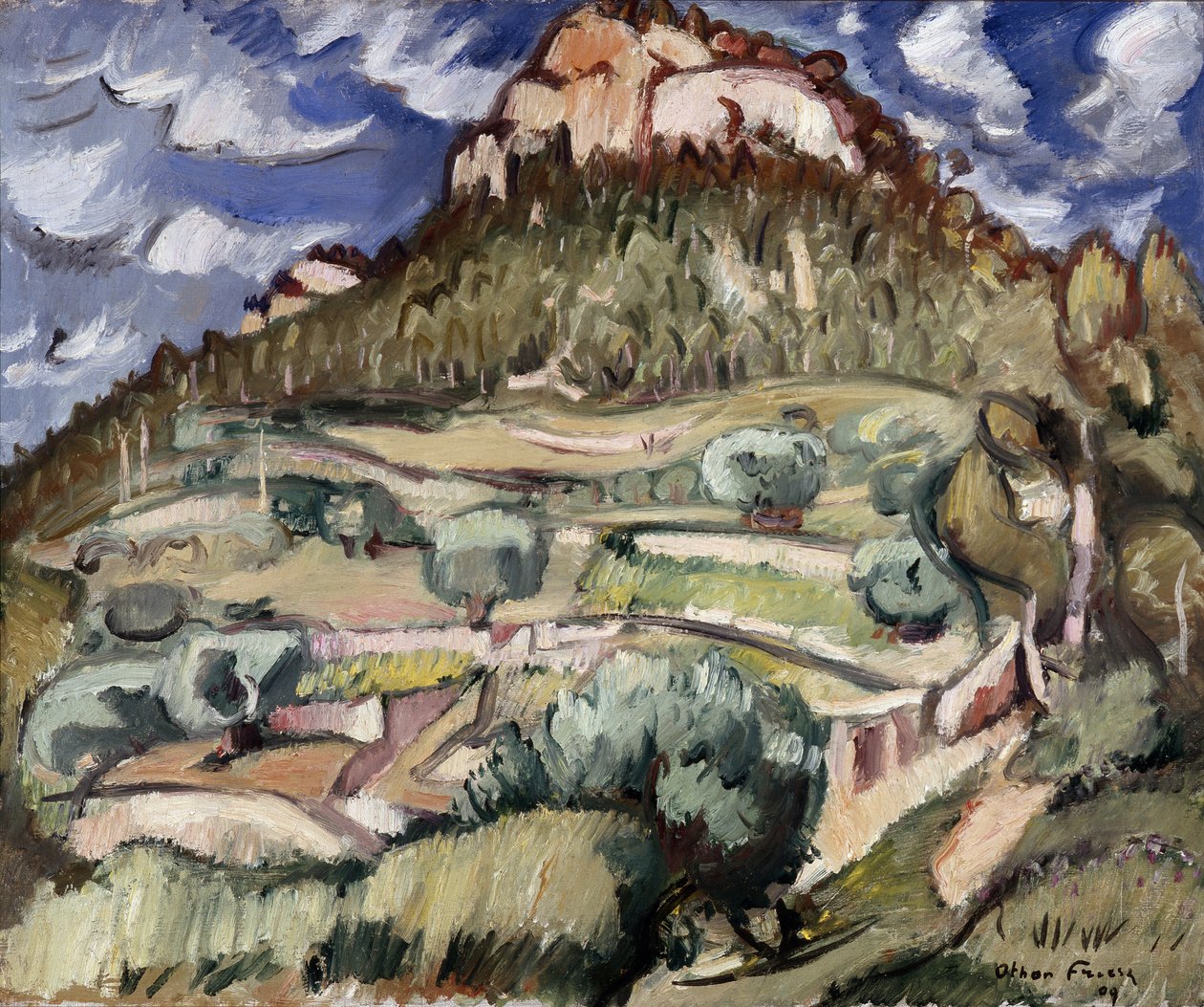 Baou du Redon a Cassis. Målning av Achille-Emile (Achille Emile) Othon Friesz (1879-1949) av Achille Emile Othon Friesz