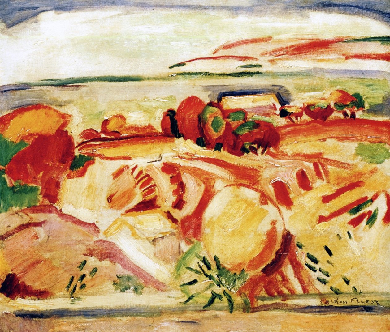 Cassisbukten, Frankrike, ca 1906 (olja på duk) av Achille Emile Othon Friesz
