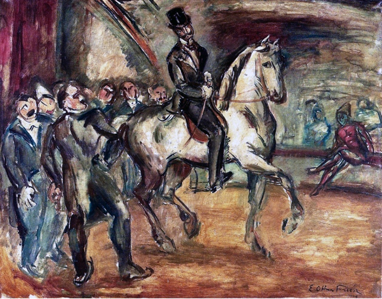 Träning på Medrano Circus av Achille Emile Othon Friesz