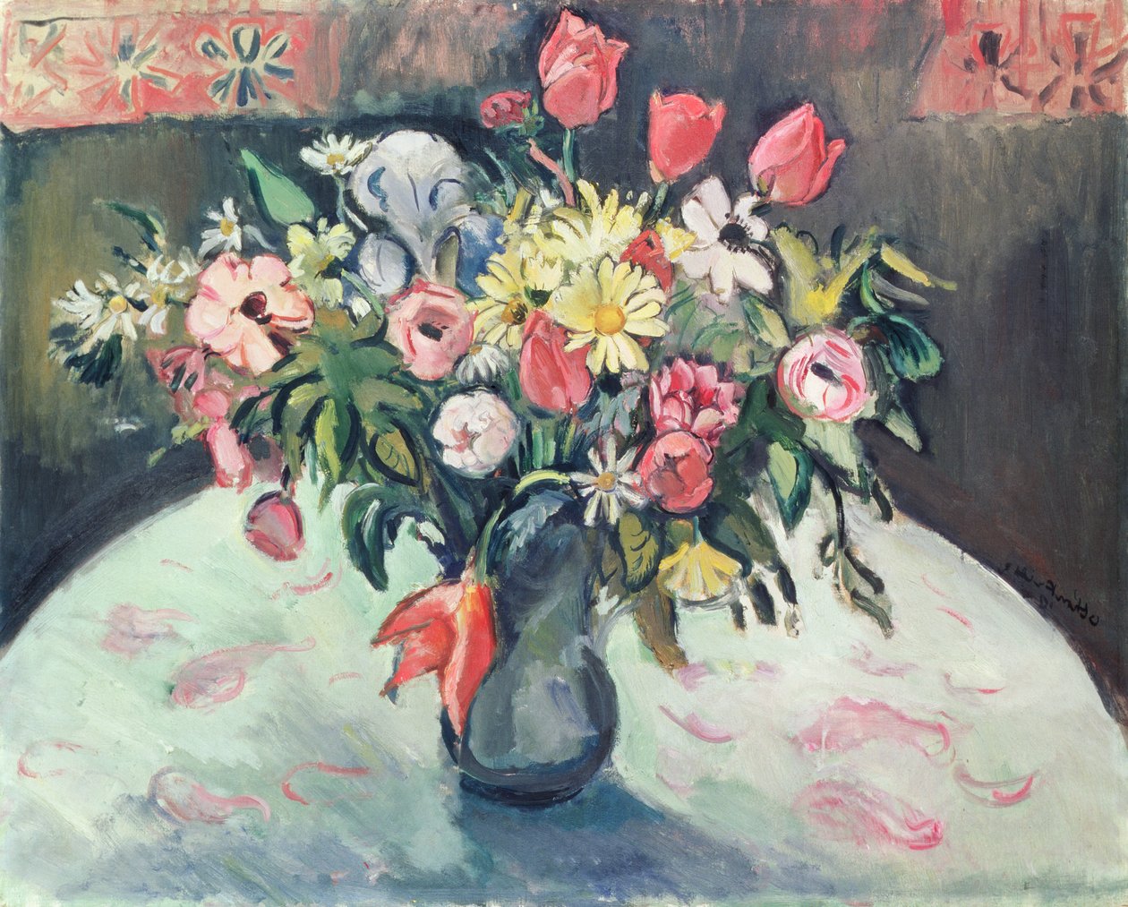 Tulpaner och Marguerites av Achille Emile Othon Friesz