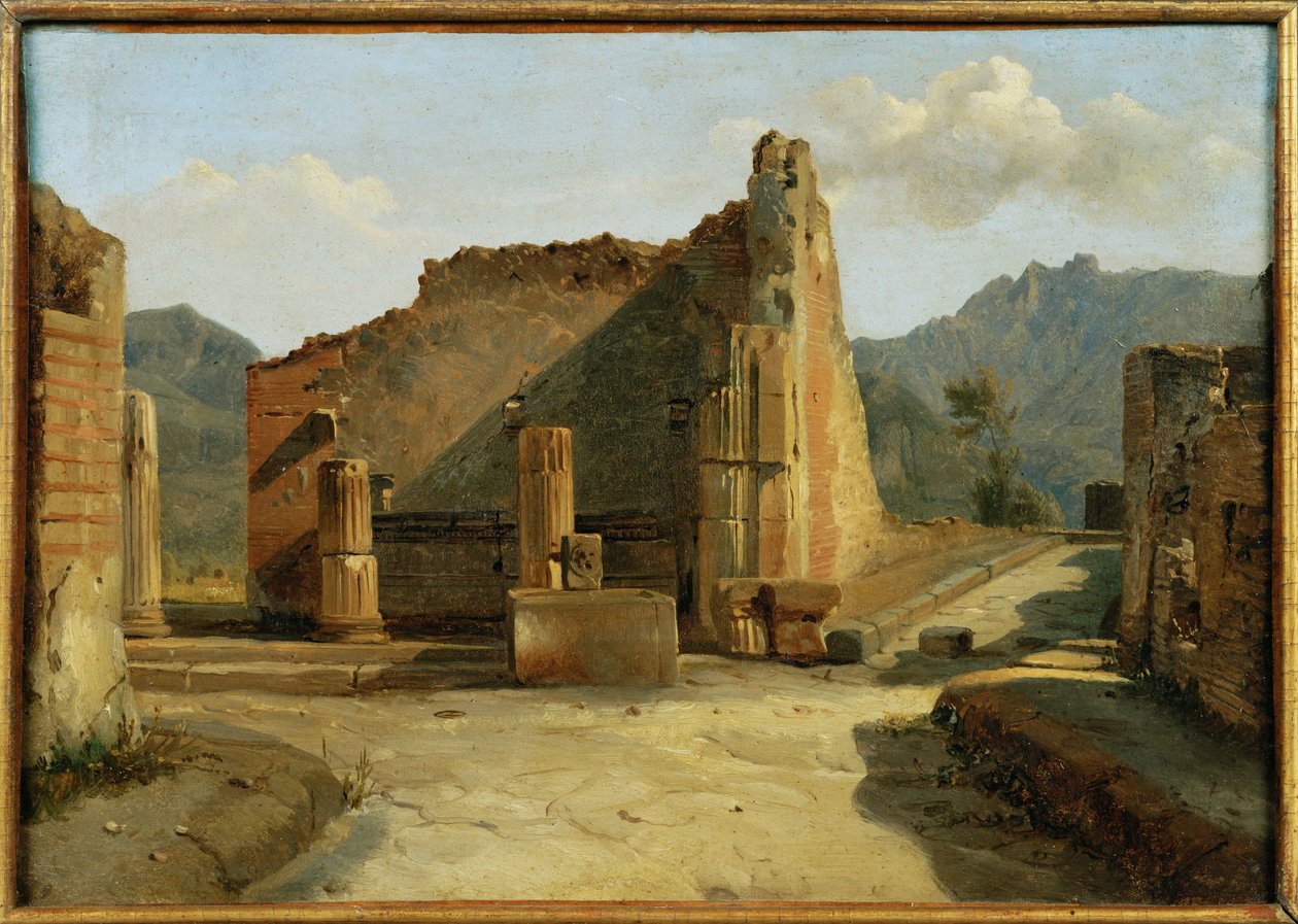 Forumet i Pompeji ... av Achille Etna Michallon