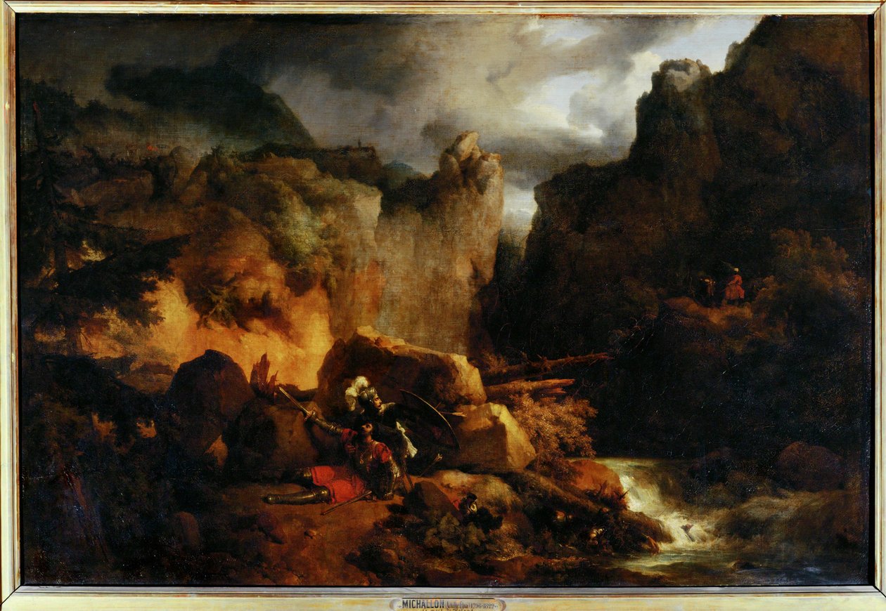 Landskap. Rolands död 778 - Landskap. Rolands död år 778 ... av Achille Etna Michallon