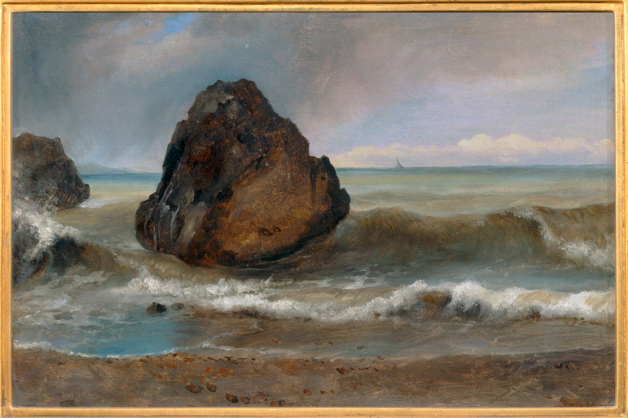 Utsikt över havet vid Salerno - Utsikt över havet vid Salerno ... av Achille Etna Michallon