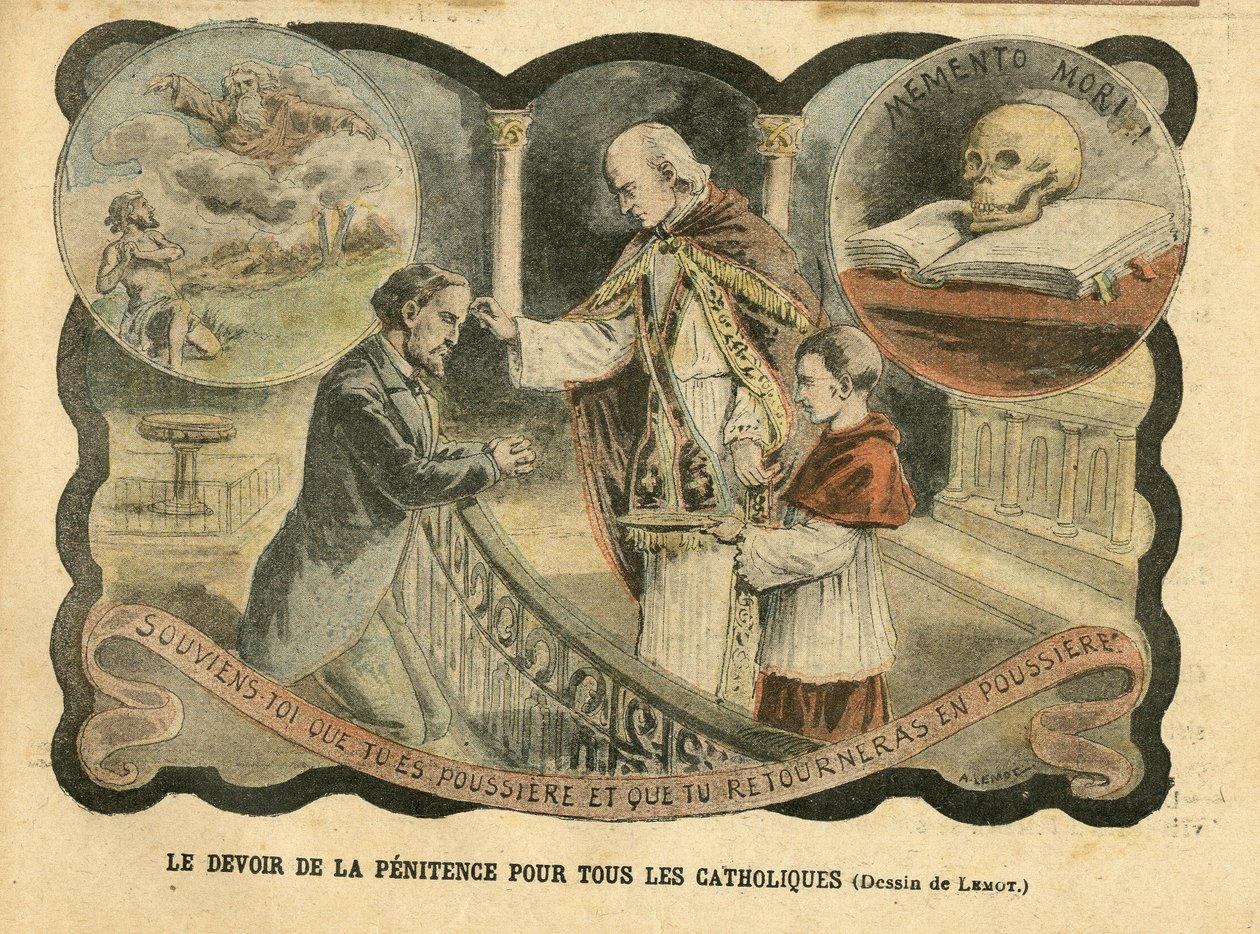 Illustration av Achille Lemot (1846-1909) i Le Pelerin av Achille Lemot