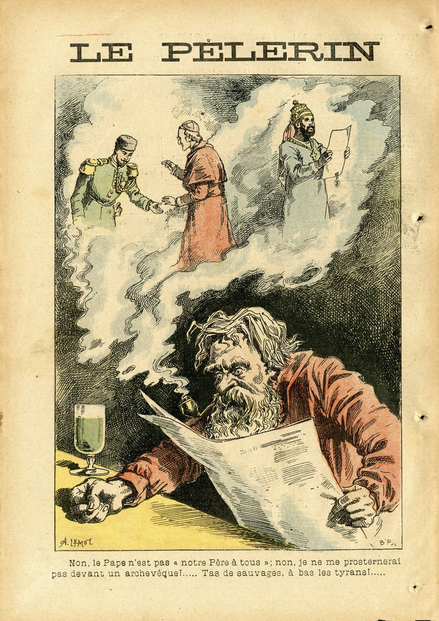 Illustration av Achille Lemot (1846-1909) i Le Pelerin av Achille Lemot