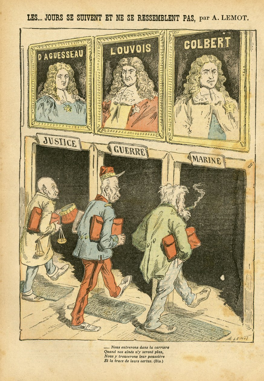 Illustration av Achille Lemot (1846-1909) i Le Pelerin av Achille Lemot