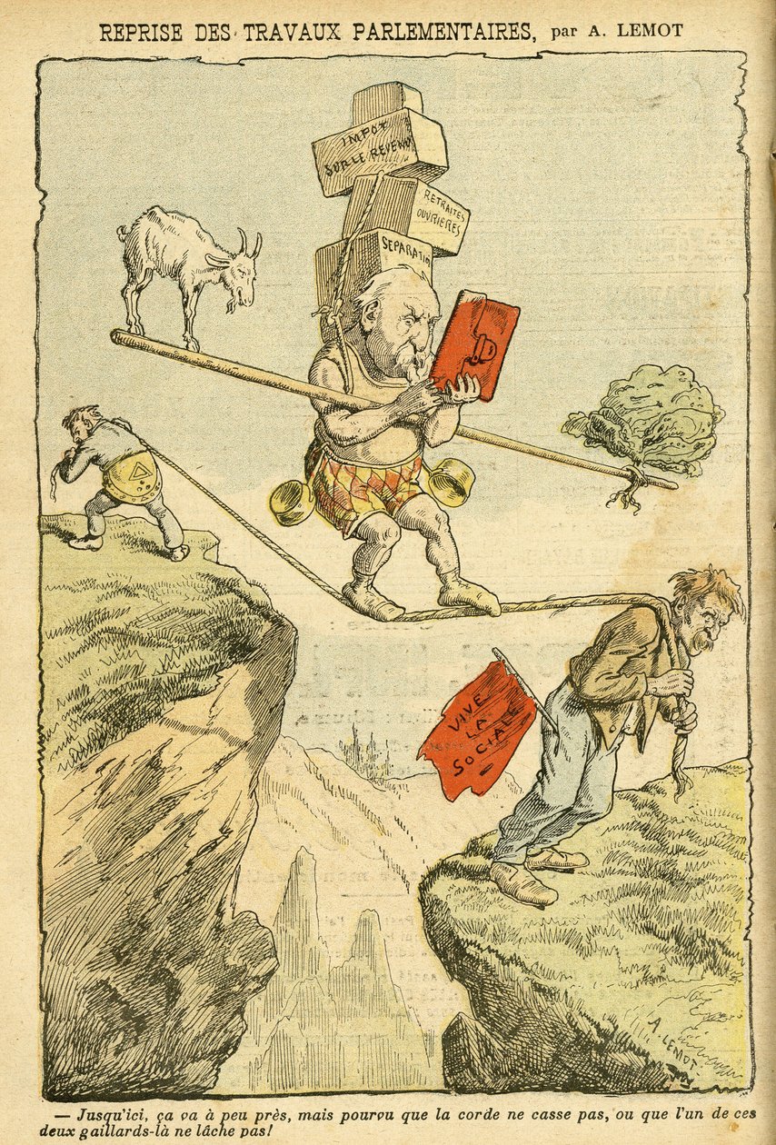 Illustration av Achille Lemot (1846-1909) i Le Pelerin av Achille Lemot