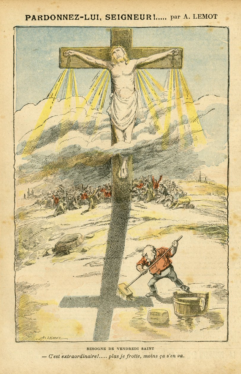 Illustration av Achille Lemot (1846-1909) i Le Pelerin av Achille Lemot