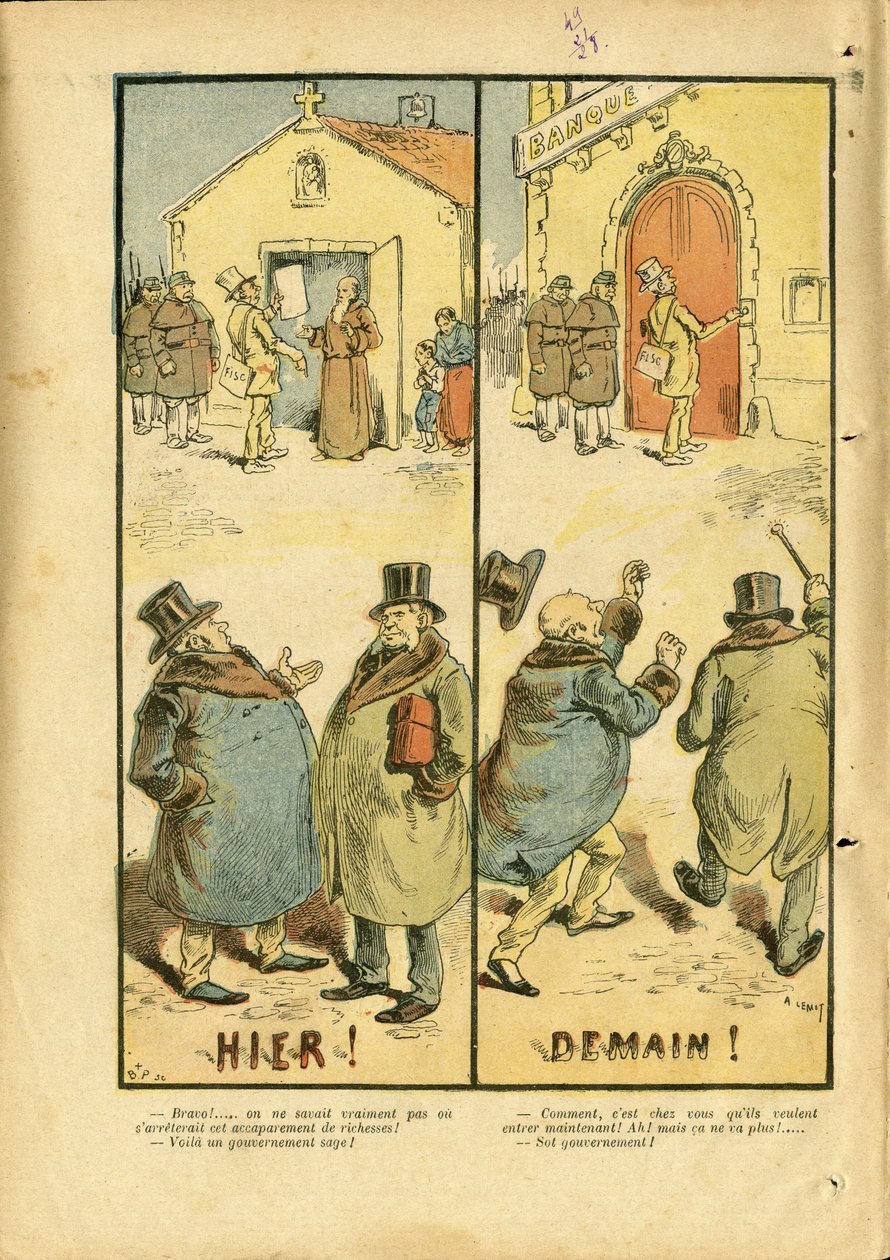 Illustration av Achille Lemot (1846-1909) i Le Pelerin av Achille Lemot