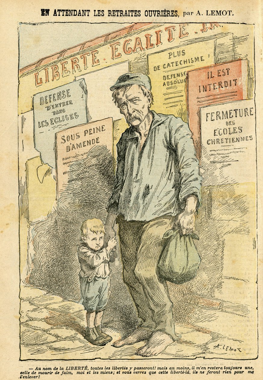 Illustration av Achille Lemot (1846-1909) i Le Pelerin av Achille Lemot