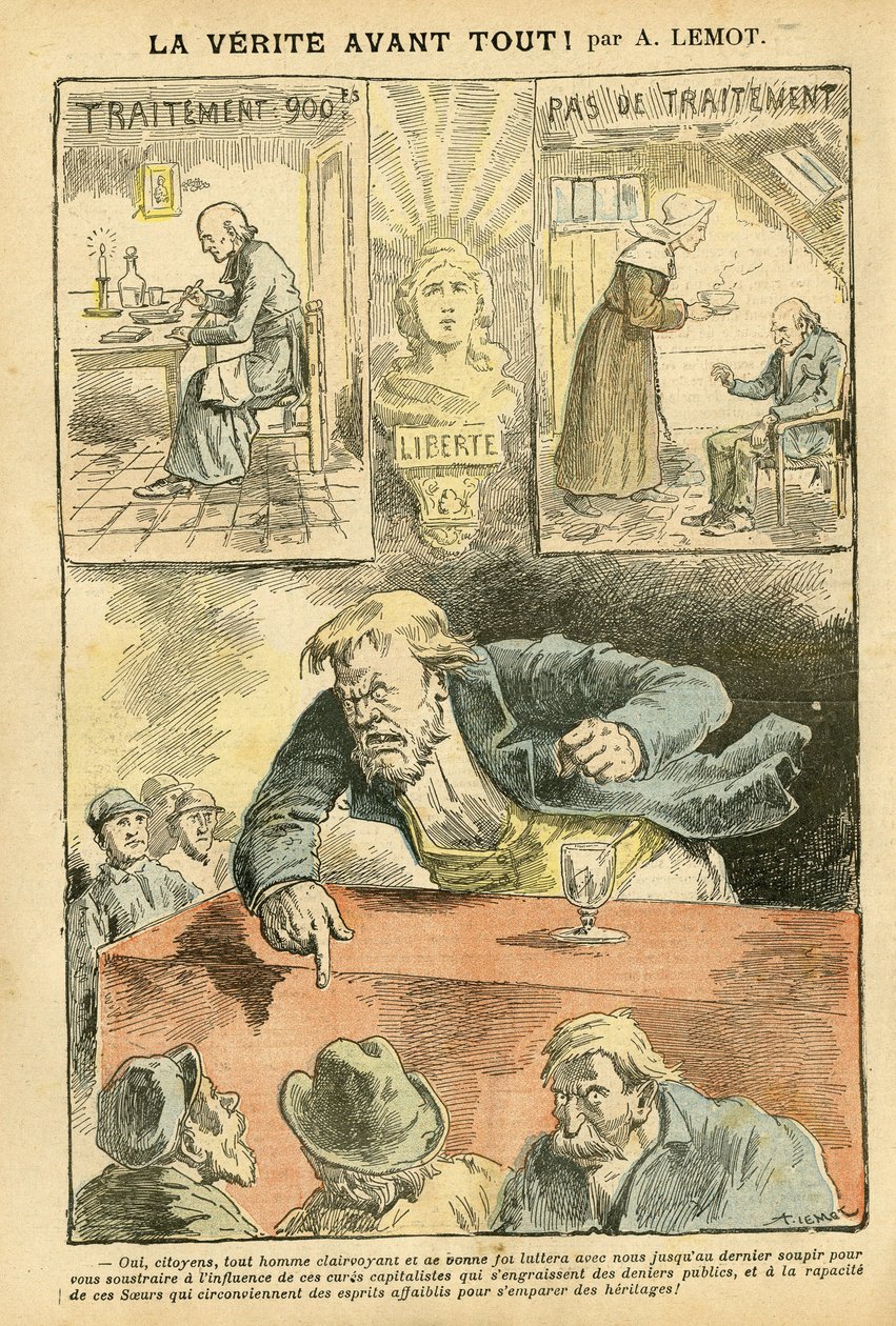 Illustration av Achille Lemot (1846-1909) i Le Pelerin av Achille Lemot