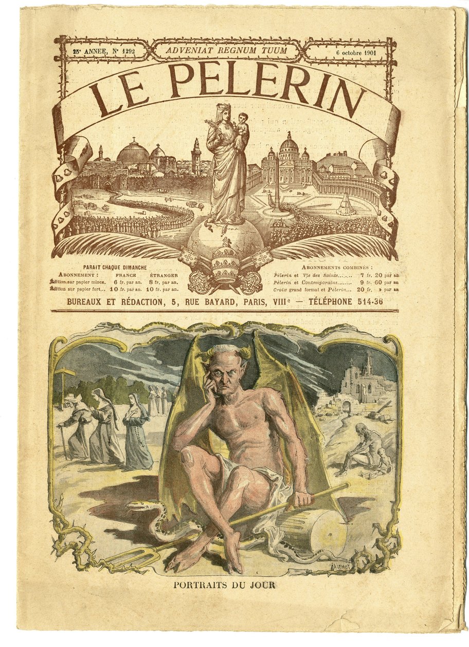 Illustration av Achille Lemot (1846-1909) i Le Pelerin av Achille Lemot