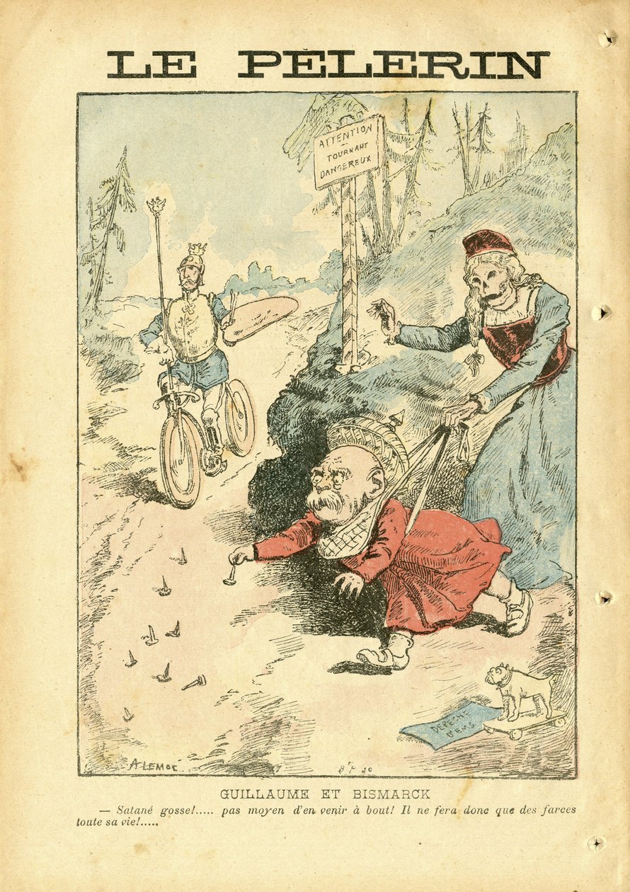 Illustration av Achille Lemot (1846-1909) i Le Pelerin av Achille Lemot