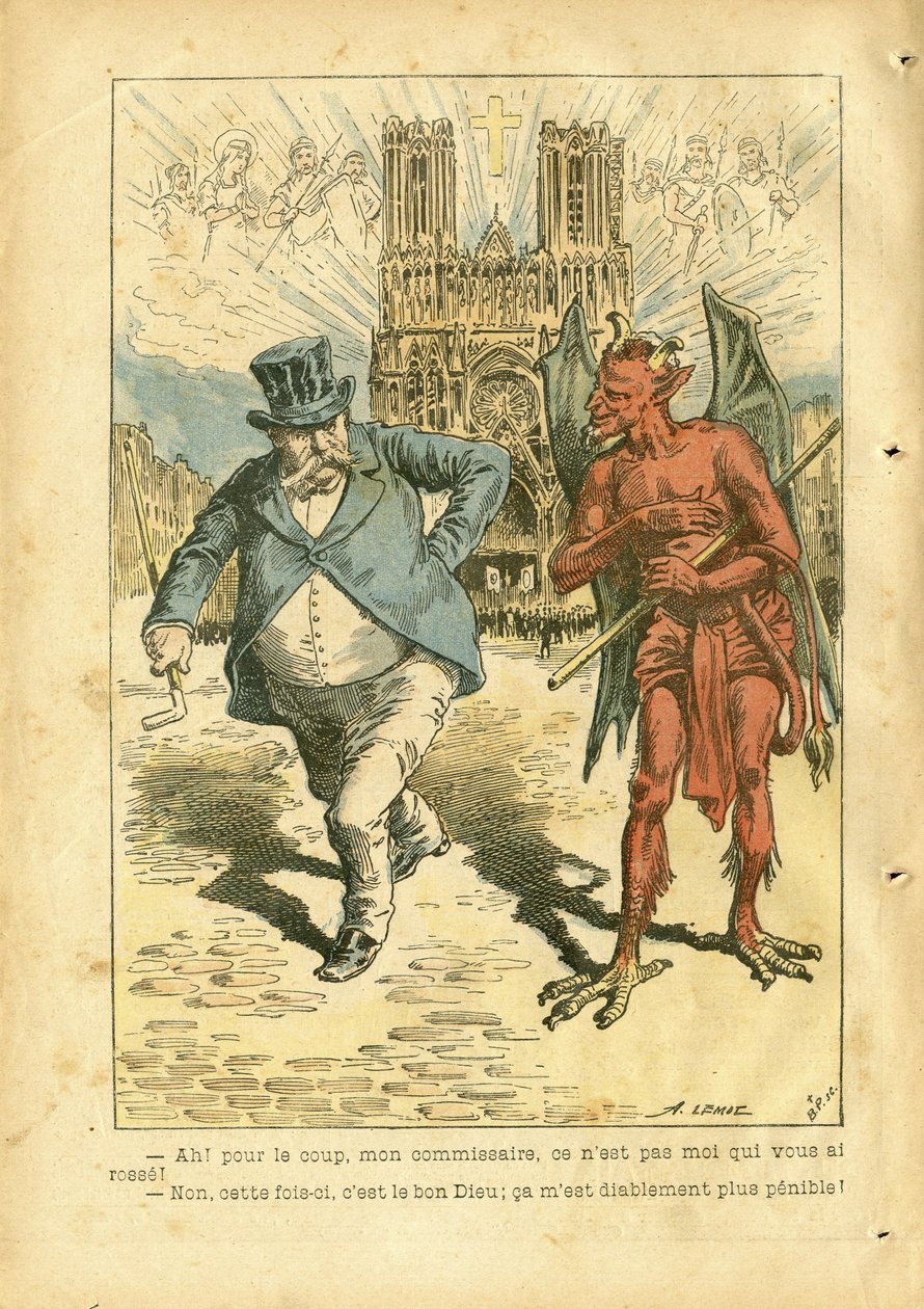 Illustration av Achille Lemot (1846-1909) i Le Pelerin av Achille Lemot