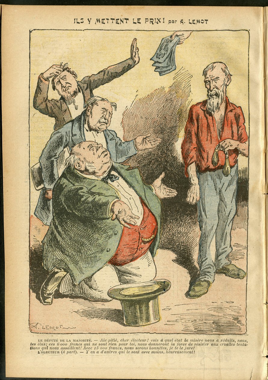Illustration av Achille Lemot (1846-1909) i Le Pelerin av Achille Lemot