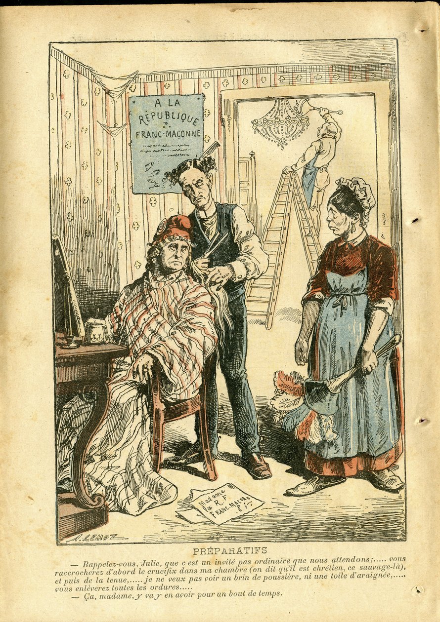 Illustration av Achille Lemot (1846-1909) i Le Pelerin av Achille Lemot