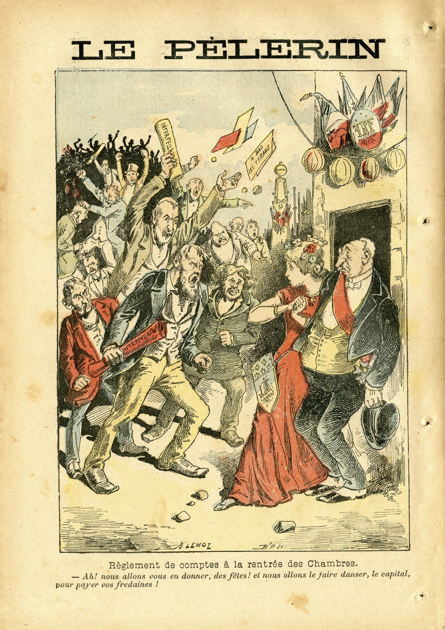 Illustration av Achille Lemot (1846-1909) i Le Pelerin av Achille Lemot