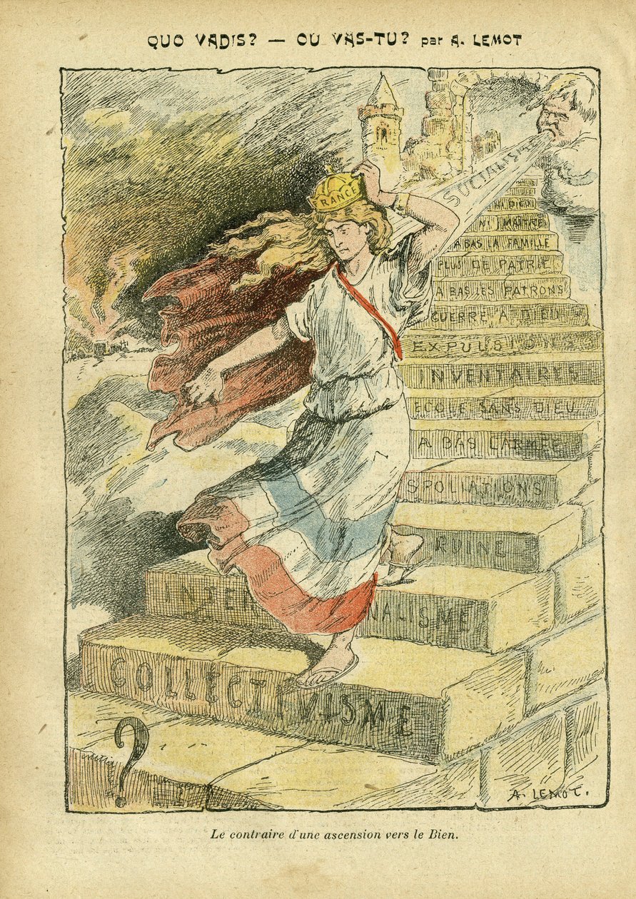 Illustration av Achille Lemot (1846-1909) i Le Pelerin av Achille Lemot