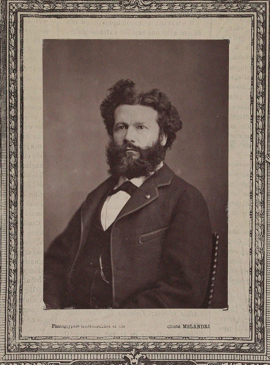 Porträtt av Camille Flammarion 1842-1925, 1880. av Achille Melandri
