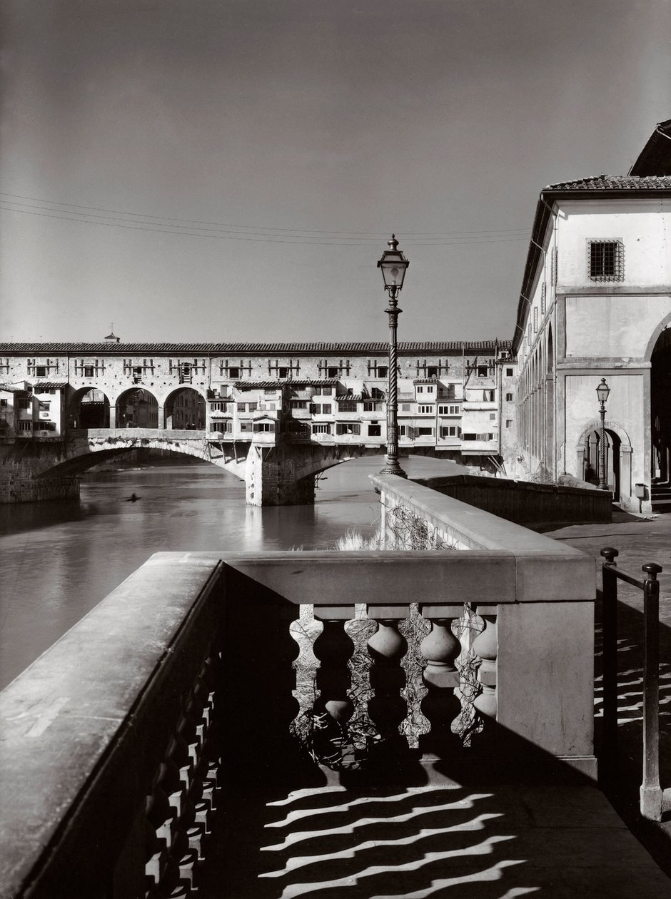 Ponte Vecchio, Florens, Italien, ca 1955 (s/v foto) av Achille Villani