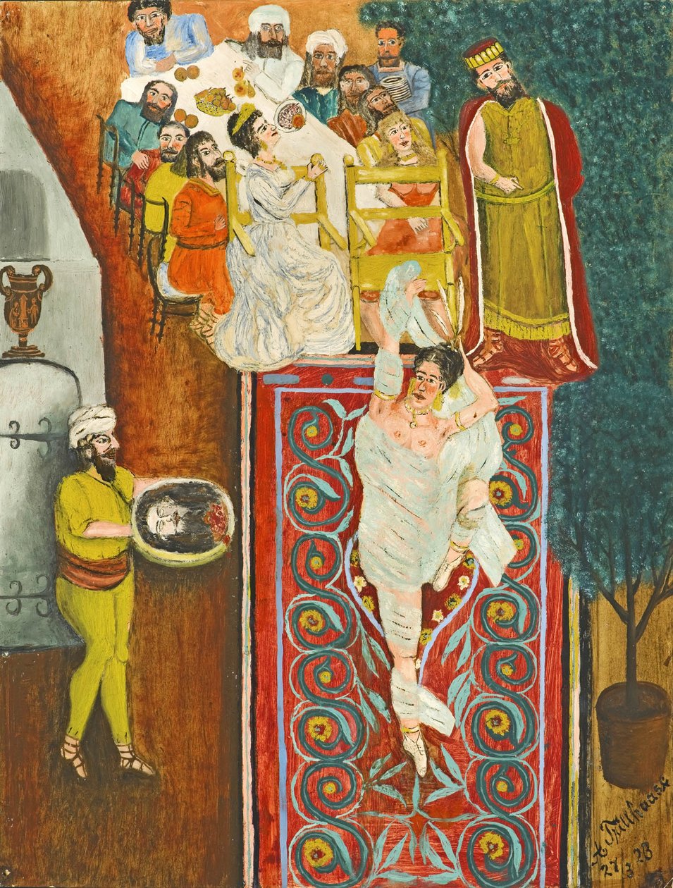  Salome und das Haupt Johannes des Taufersn av Adalbert Trillhaase