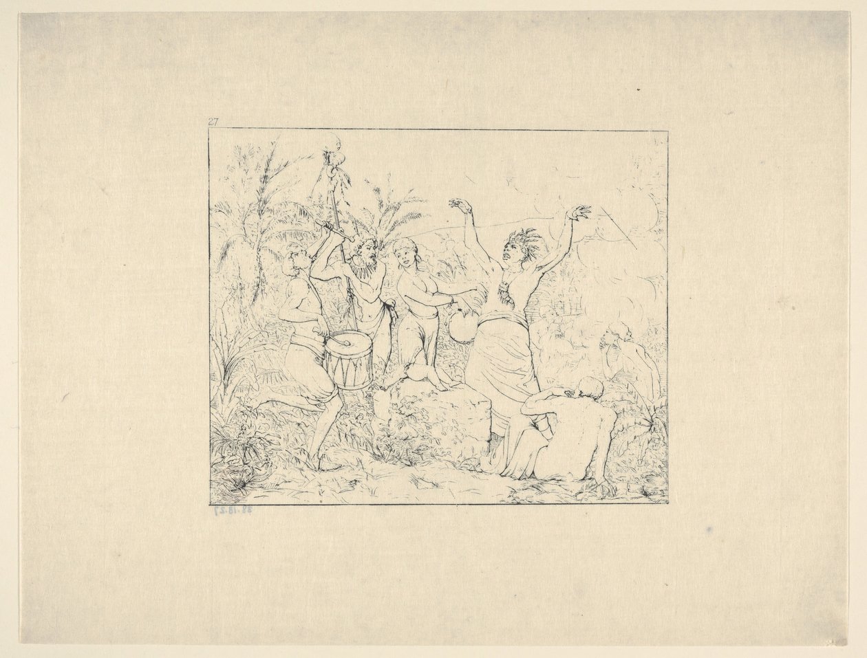Befria svarta människor i Hayti från Confederate War Etchings, 1861-63. av Adalbert John Volck